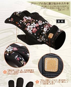 Amazon.co.jp: デグナー 花山 ツーリンググローブ TG-25K 京桜